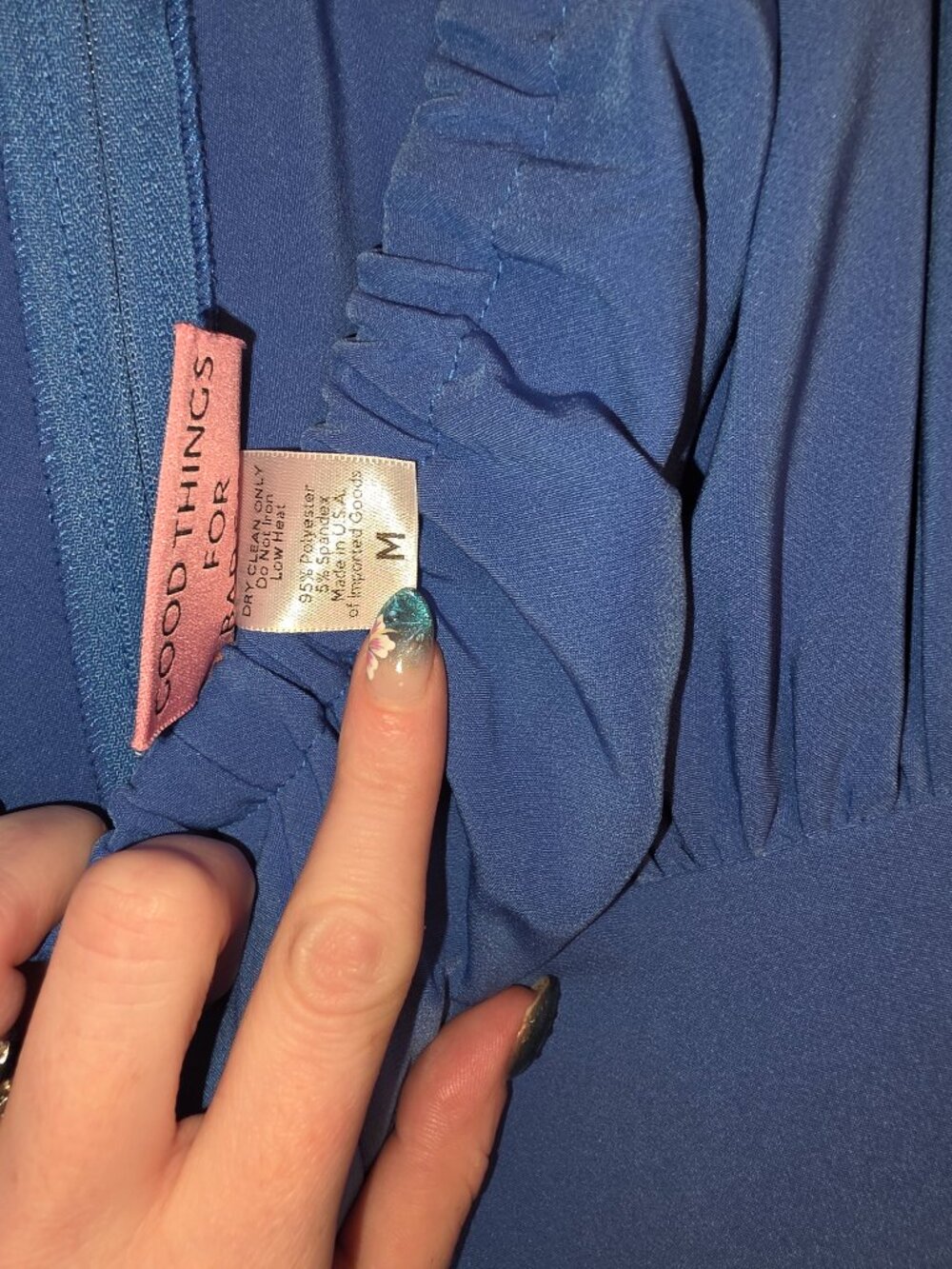 Medium Cornflower blue Vacation dress - Picture 2 of 2